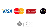 Métodos de pagamento aceitos